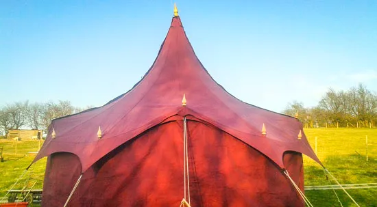 6m Burgundy Marquee