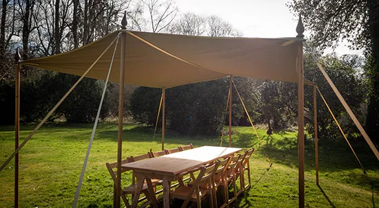 White Canopy for sale with seating