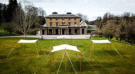 3x3 m white canvas canopy