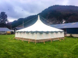 Custom Canvas 30ft Square Marquee