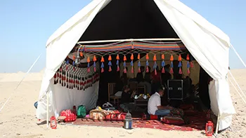 8m By 4m Modular Shippable Expedition Tent Made for BBC