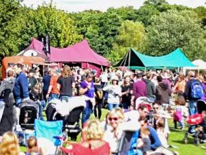 Templar Festival Marquee and canvas canopy @ Woodfest 2017