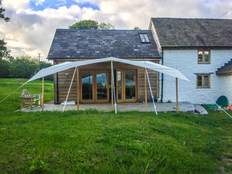 Curvy Outdoor Custom Canvas Canopy